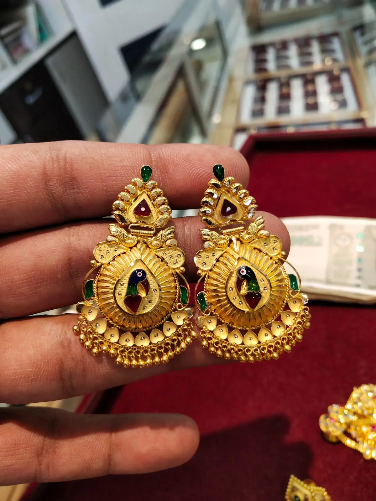 Peacock Earrings