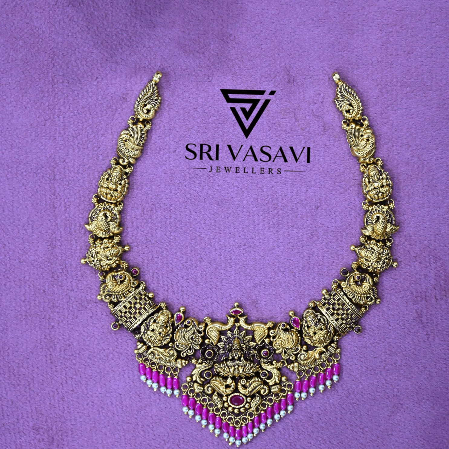 Antique lakshmi necklace