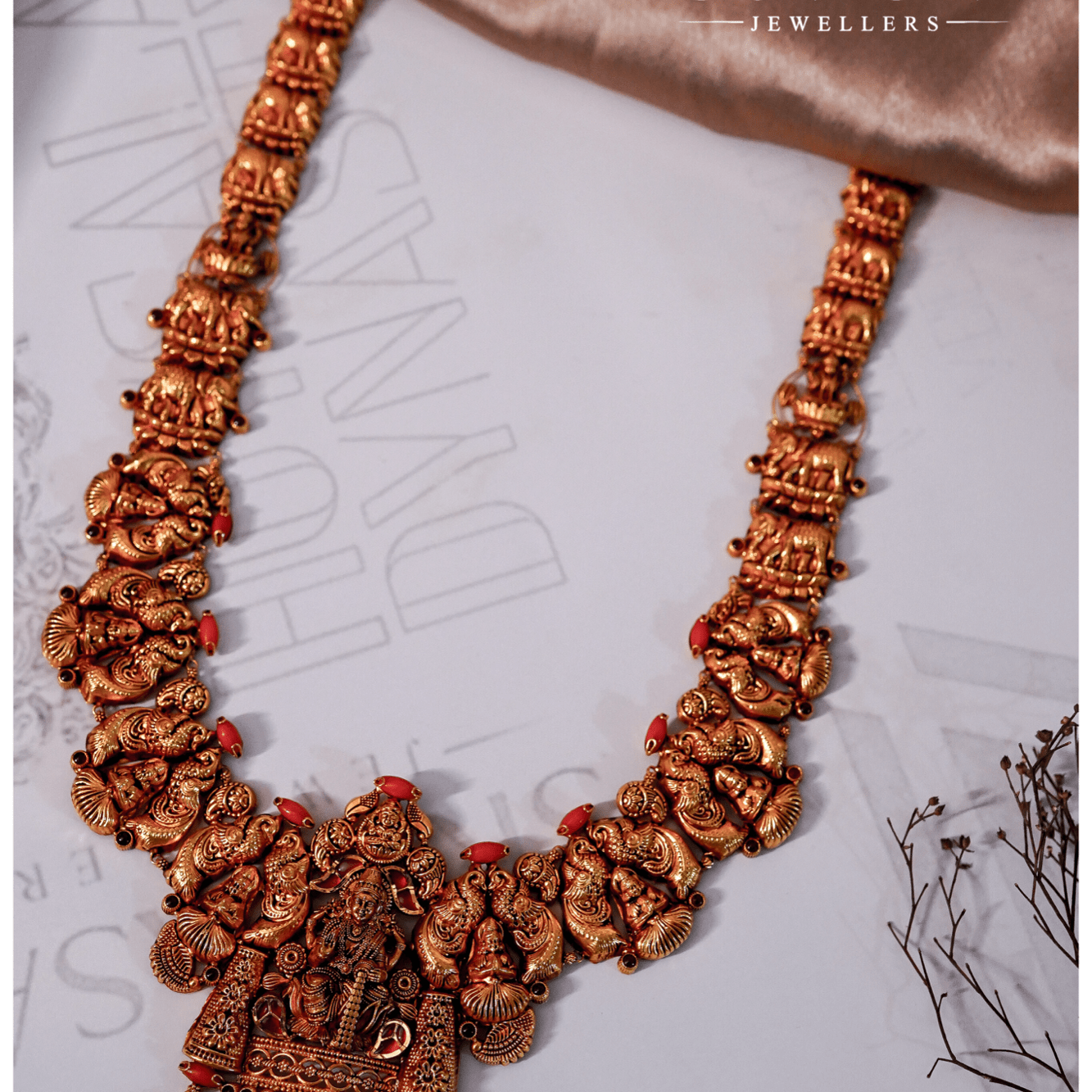 Dhanalakshmi coral Hara