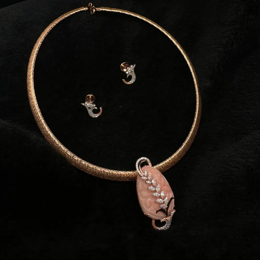 Pink Opal Necklace