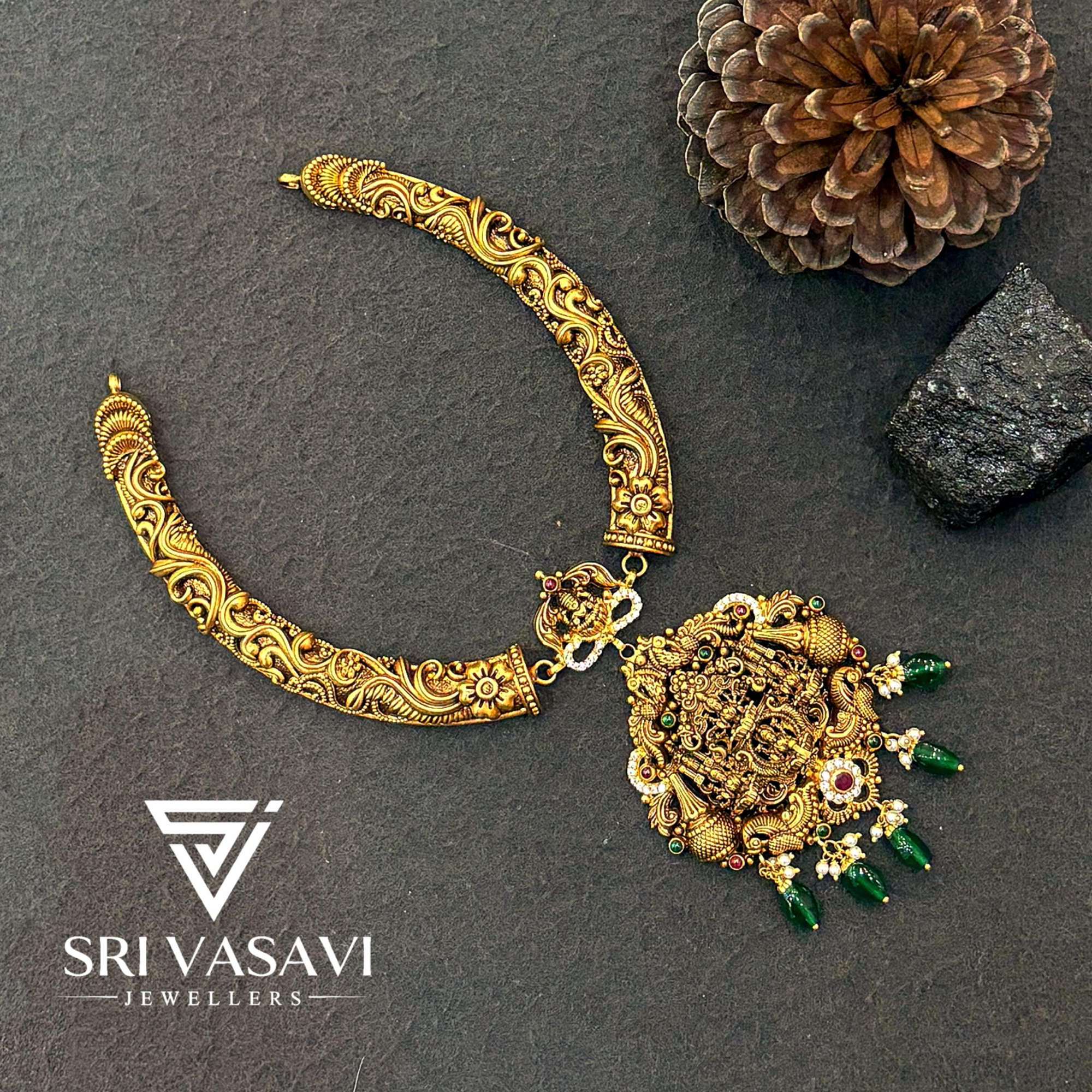 Gajalakshmi kanthi necklace
