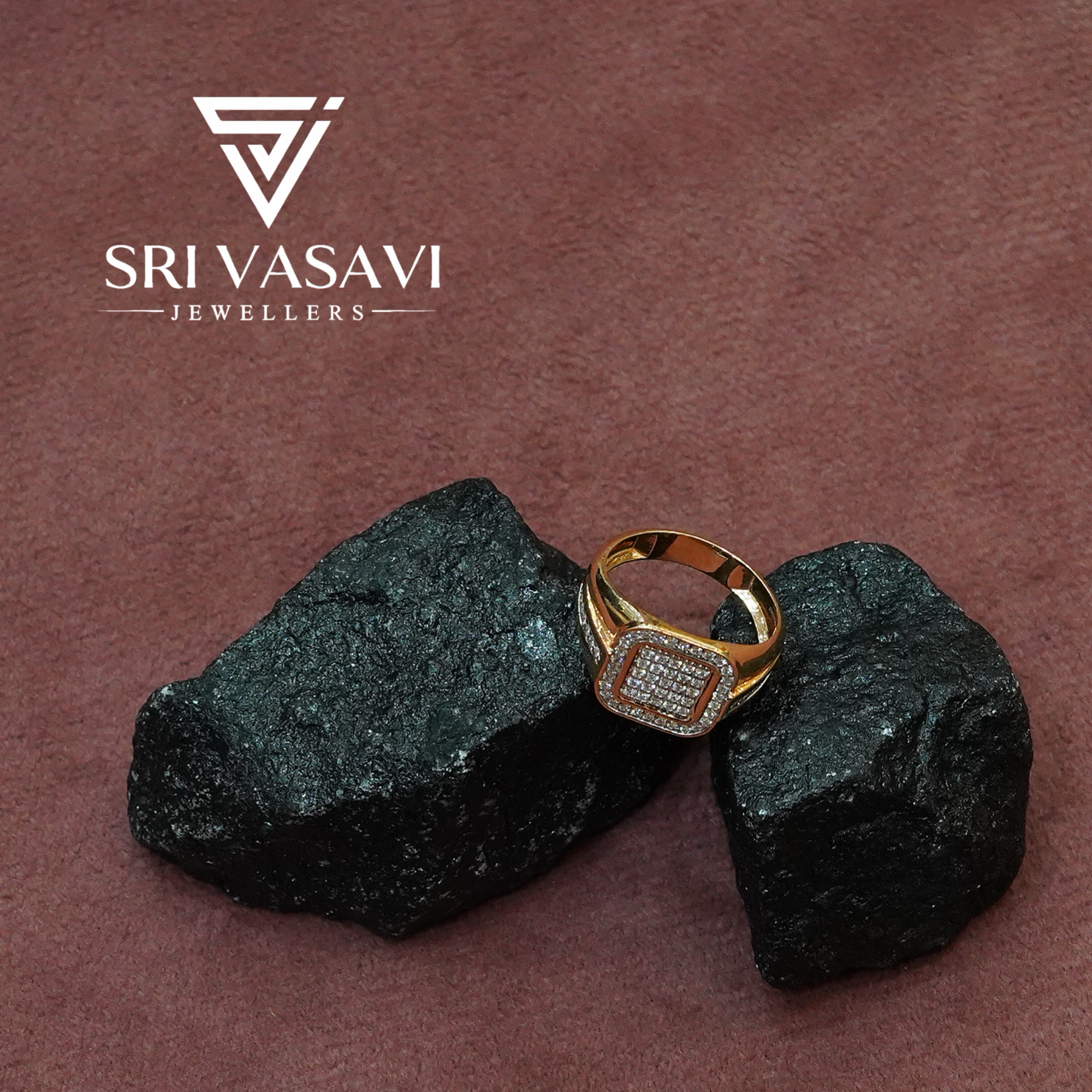 Synthetic diamond ring