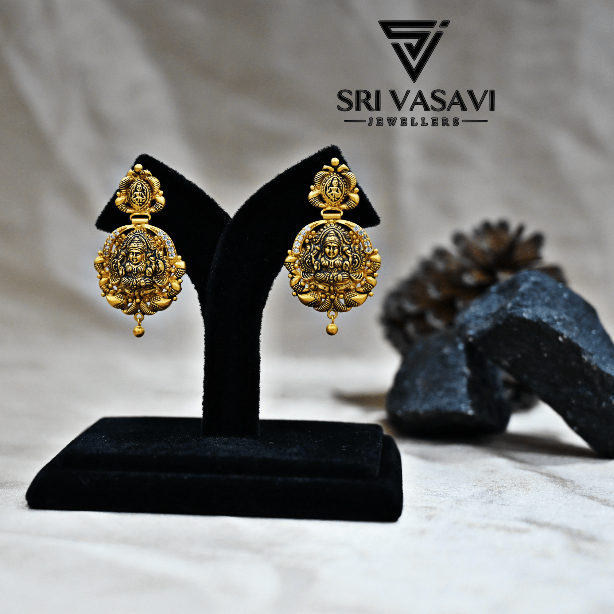 Antique lakshmi jumki