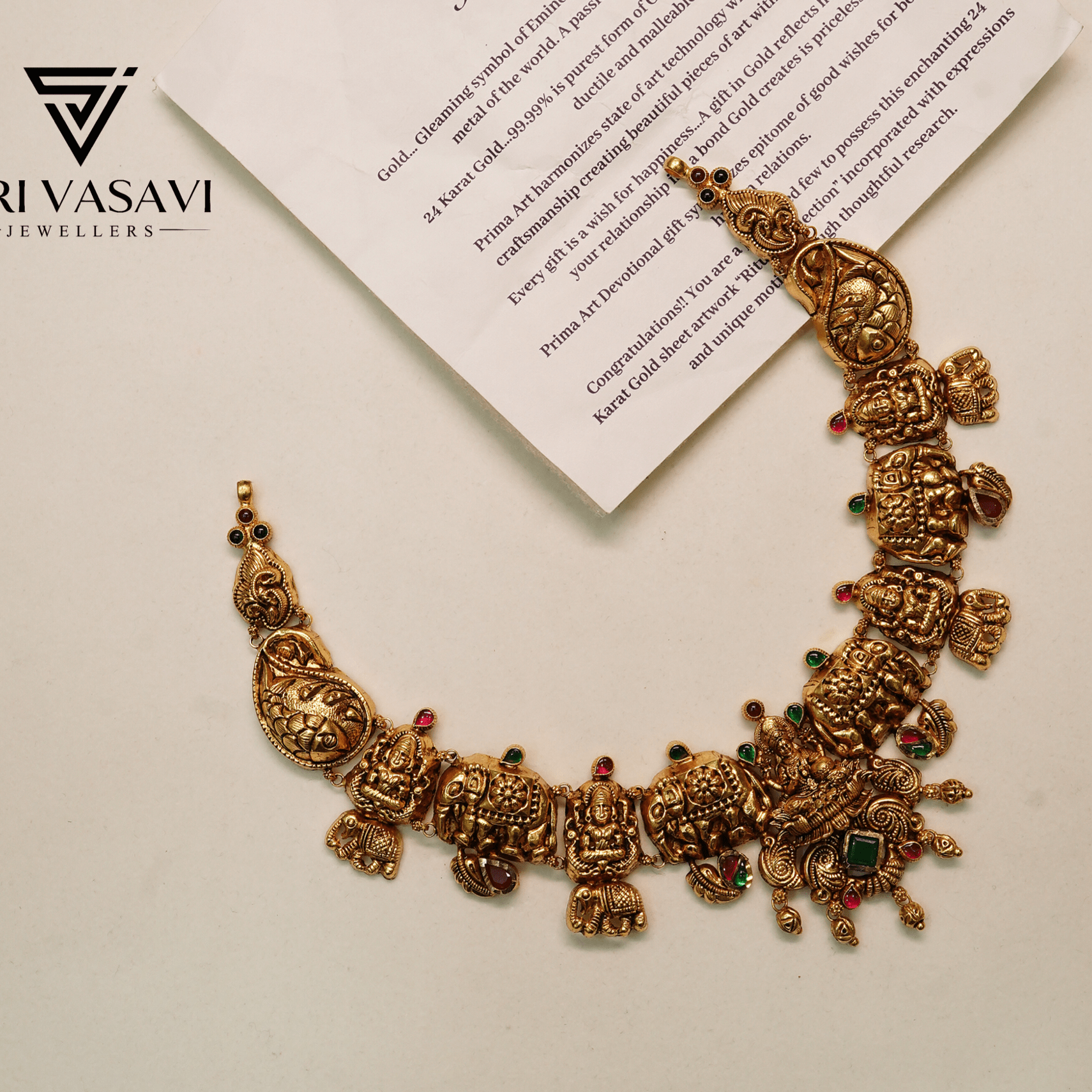 Gajalakshmi necklace