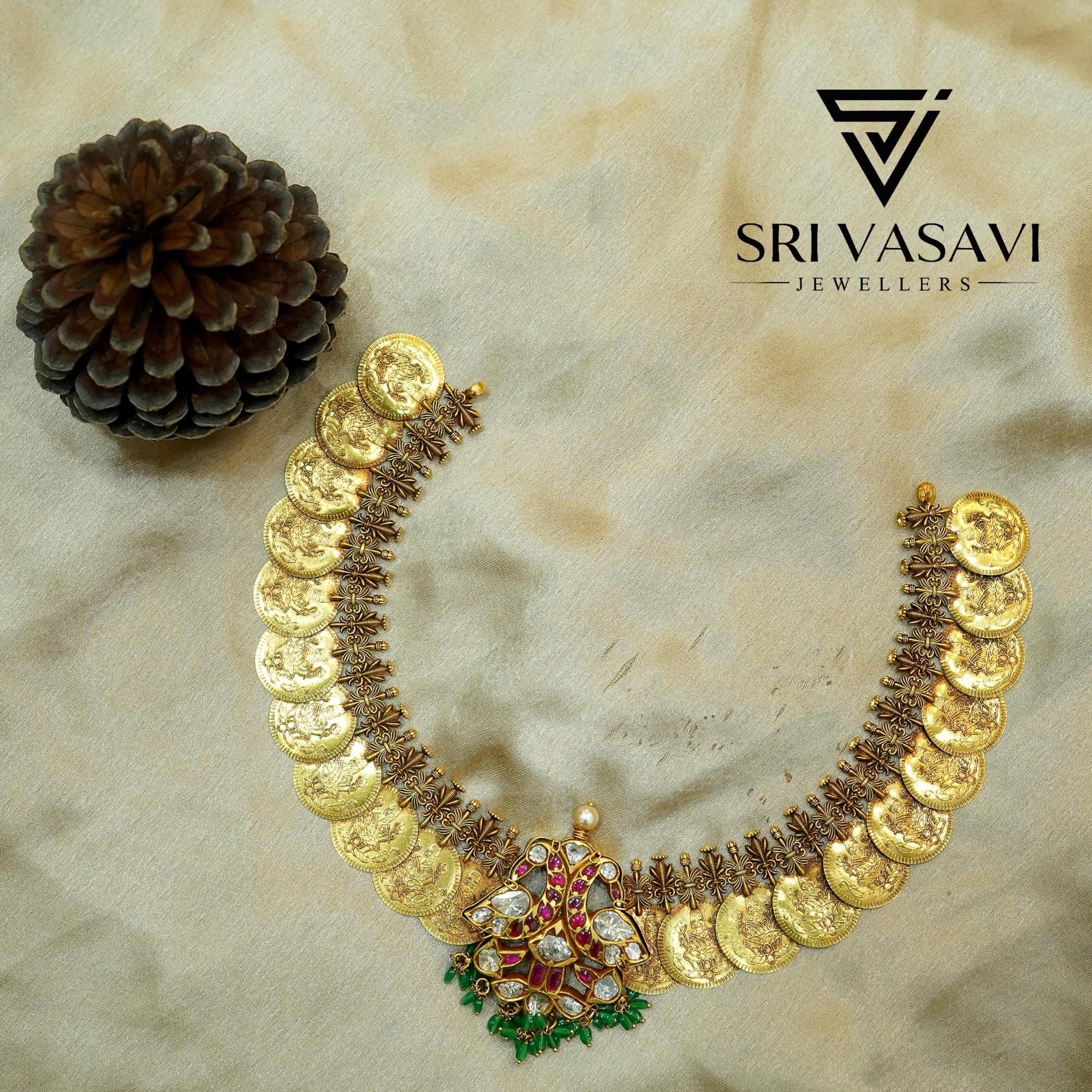 Casting lakshmi necklace