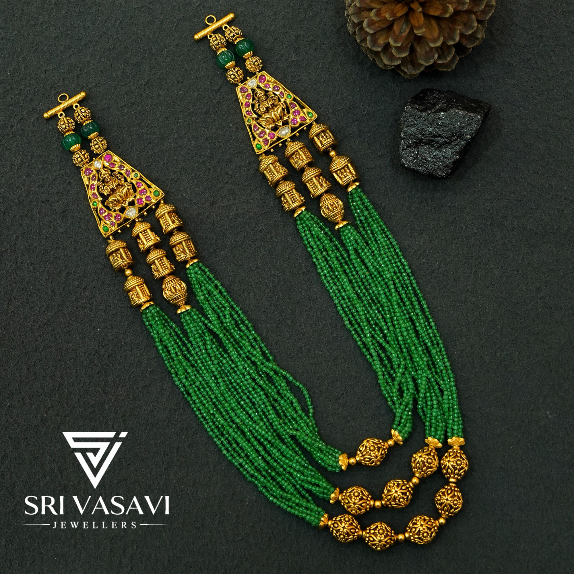 Brazilian emerald  casting lakshmi harm