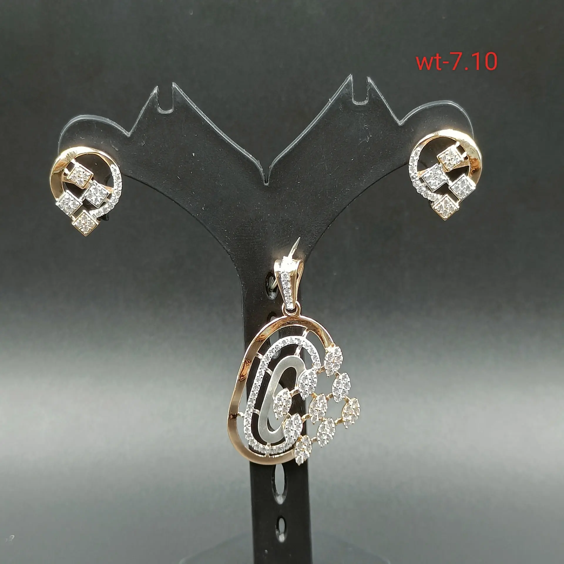 Rose Gold Pendal Set