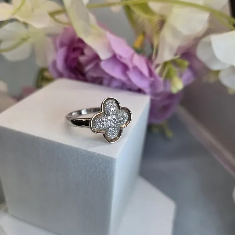 Flower Silver Ring