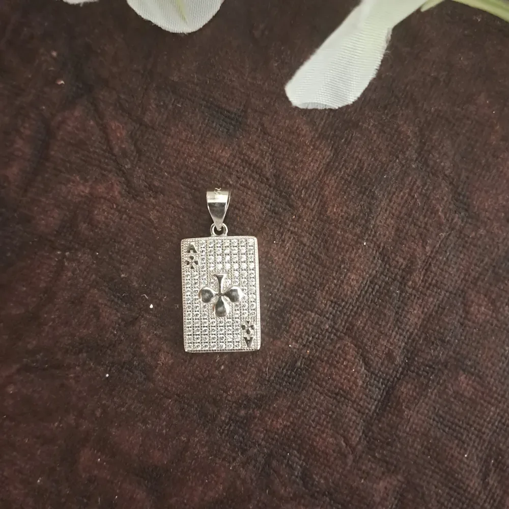 Card Silver Pendant