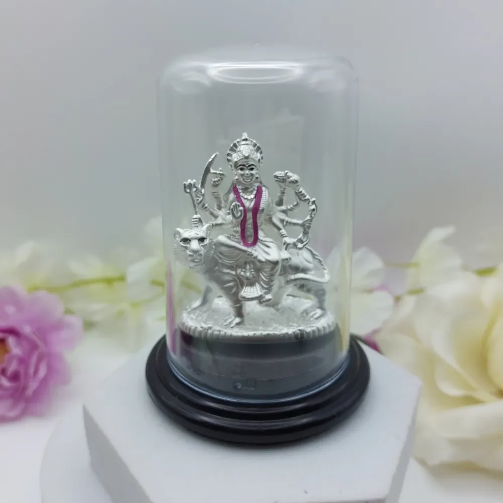 999 Pure Silver Durga Maa Murti