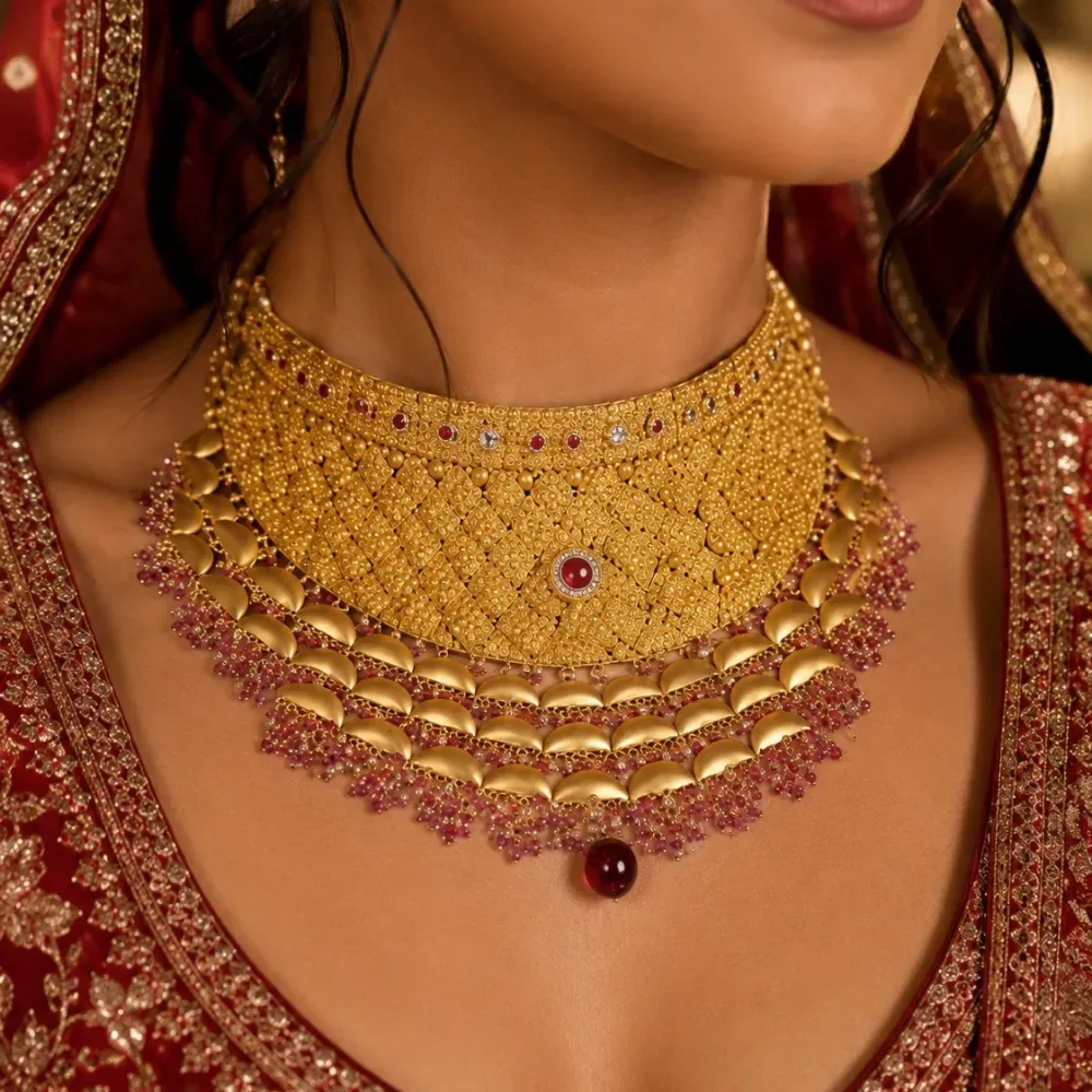 Customised Bridal Choker Necklace