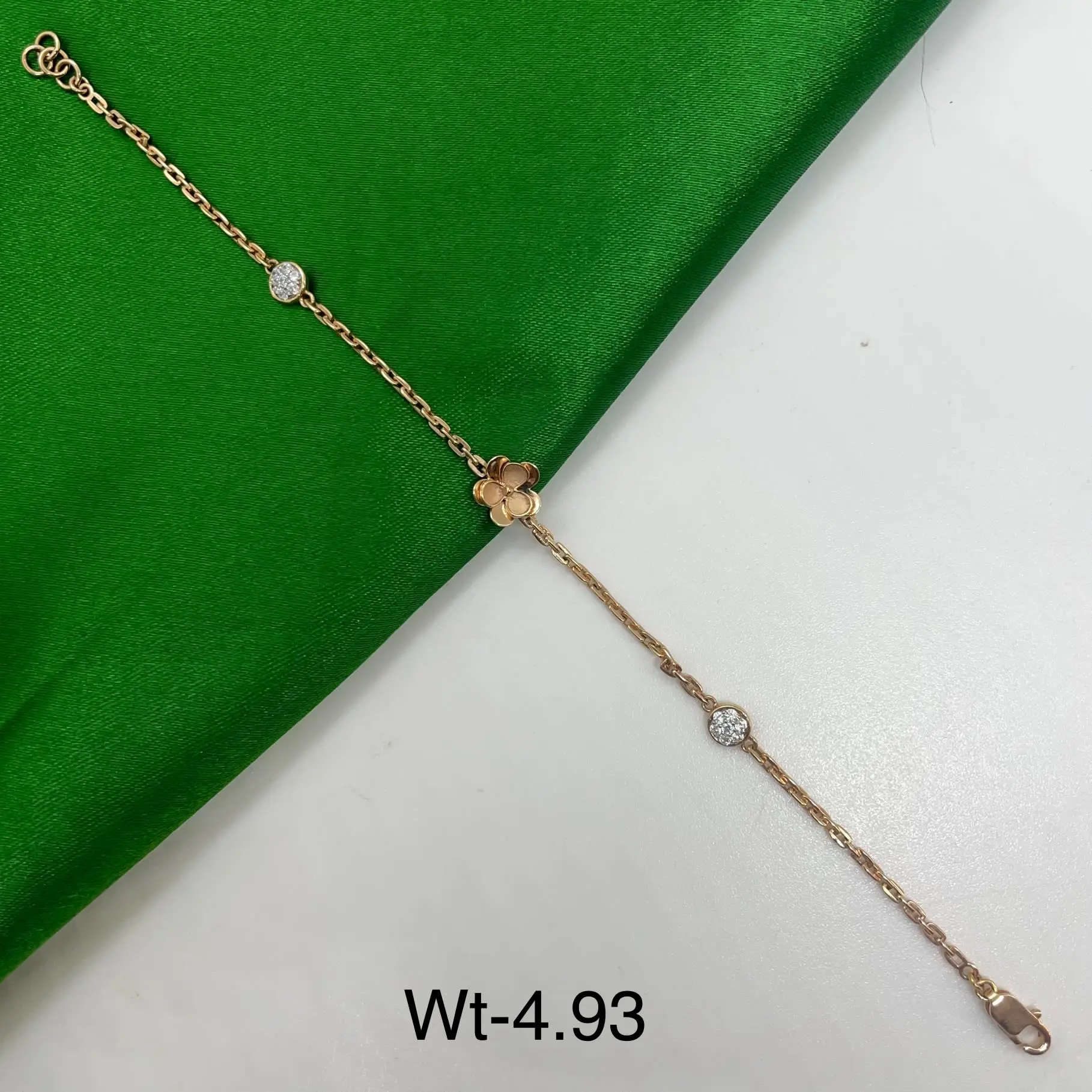 Light Weight Trendy Rose Gold Bracelet