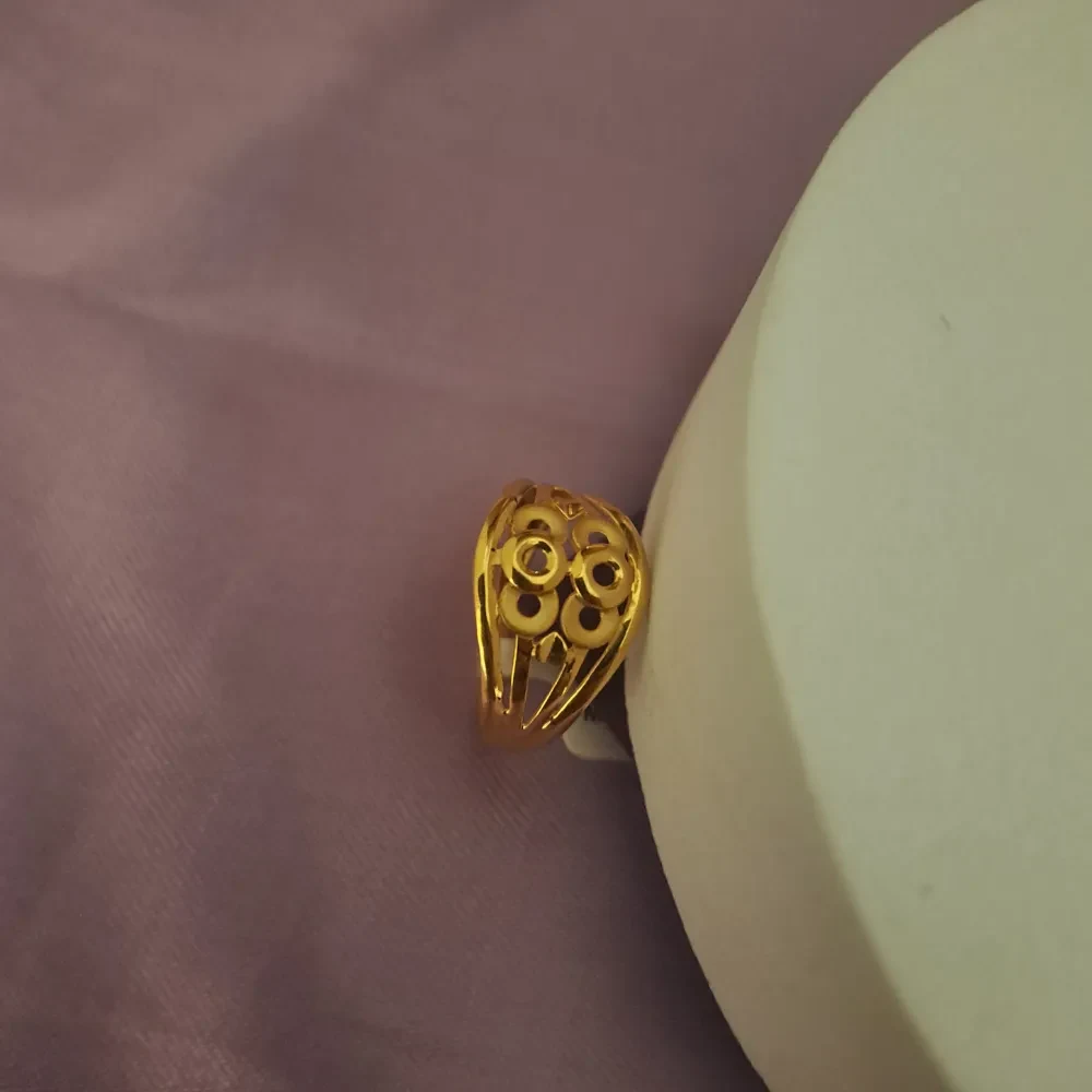 Geometric Gold Ring