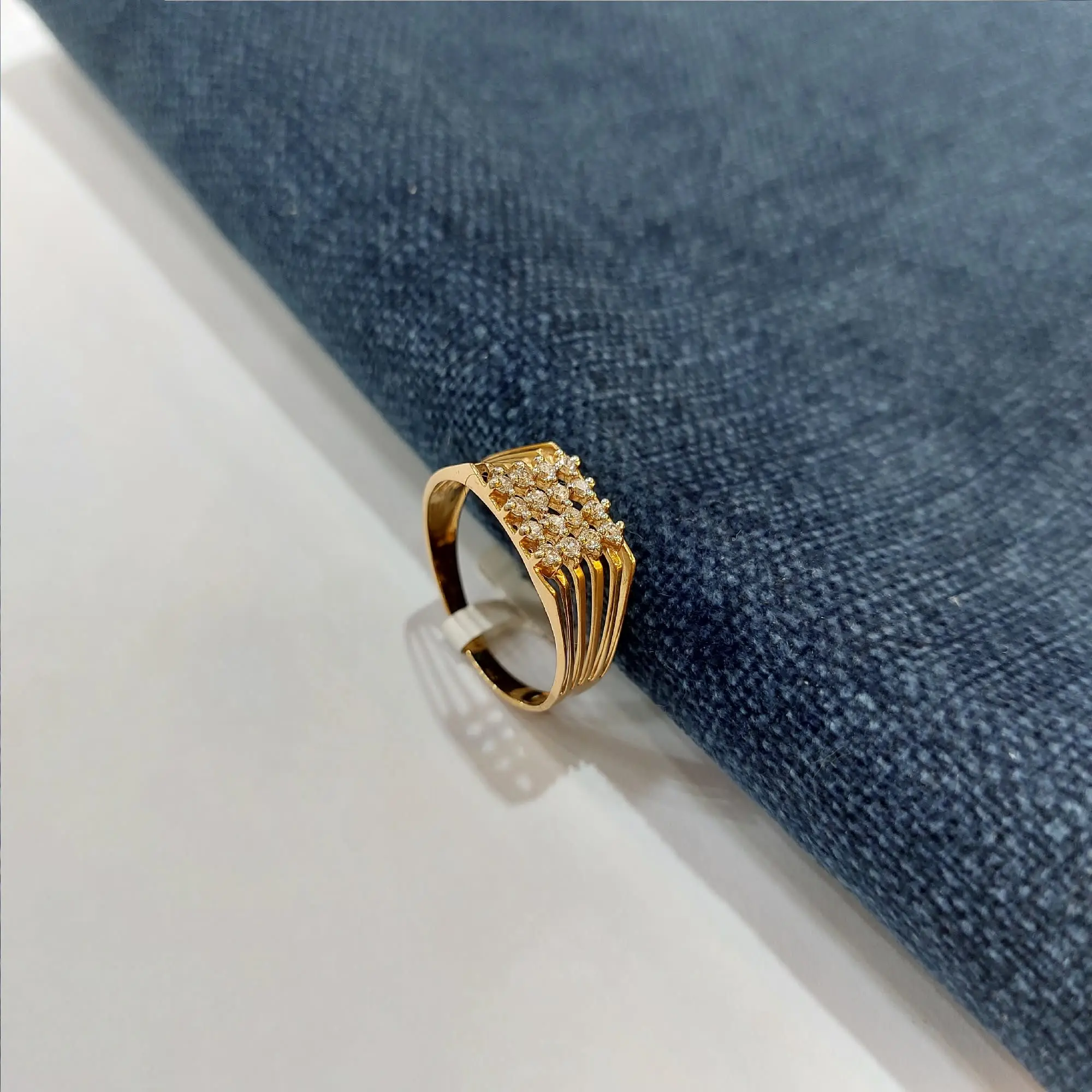 Trendy Rose Gold Gents Ring