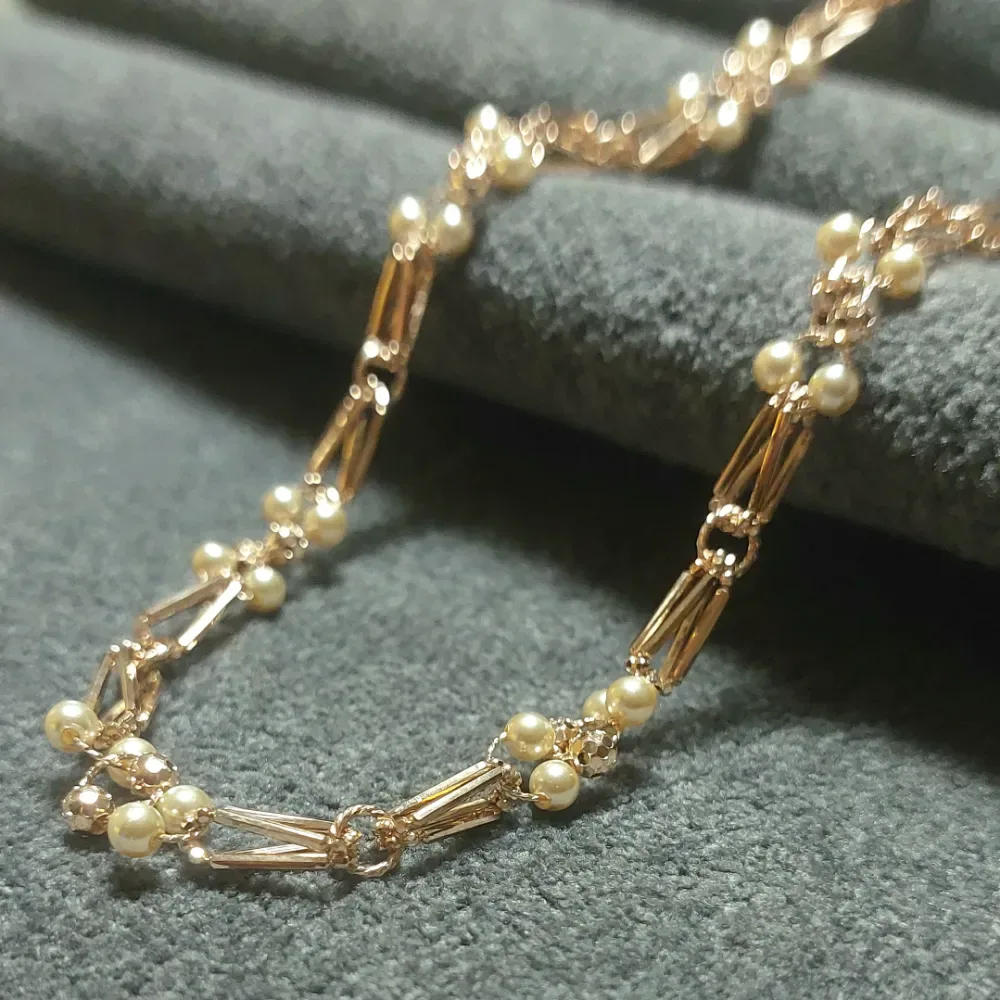 Grace Link Pearl Rose Gold Chain