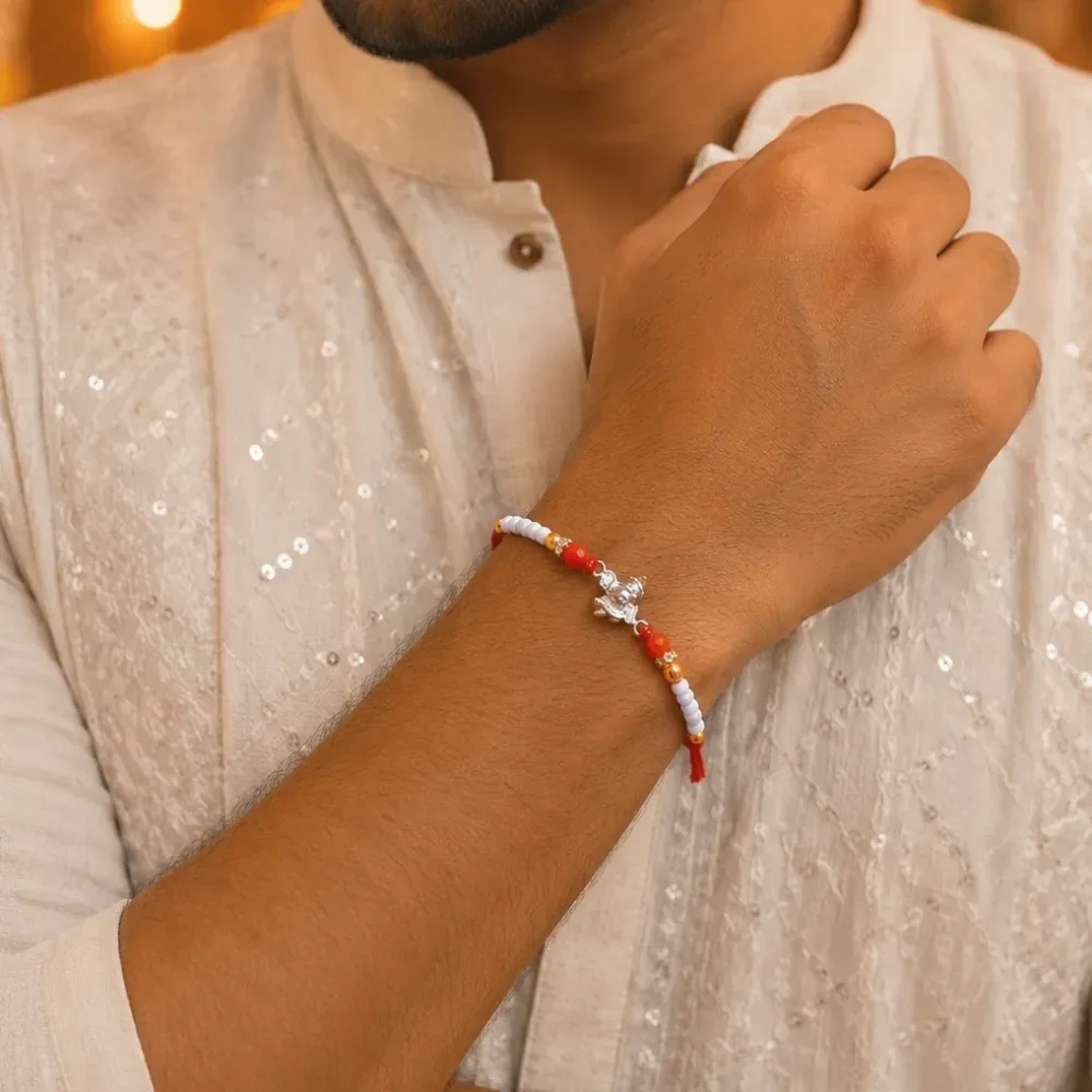Shiv Silver Rakhi