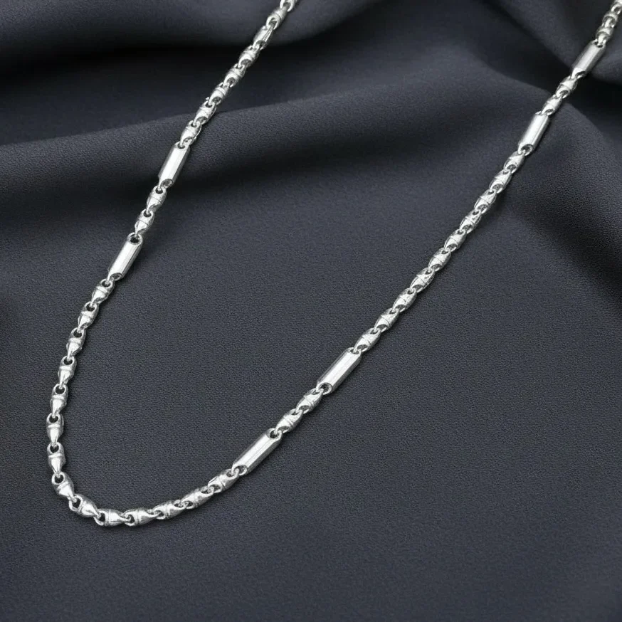 Trendy Mens Silver Chain