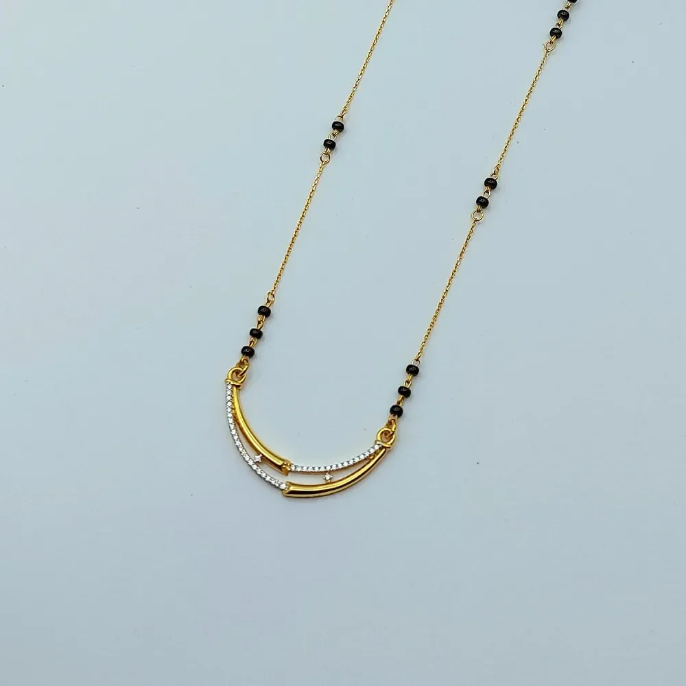 Elegant Crescent Mangalsutra