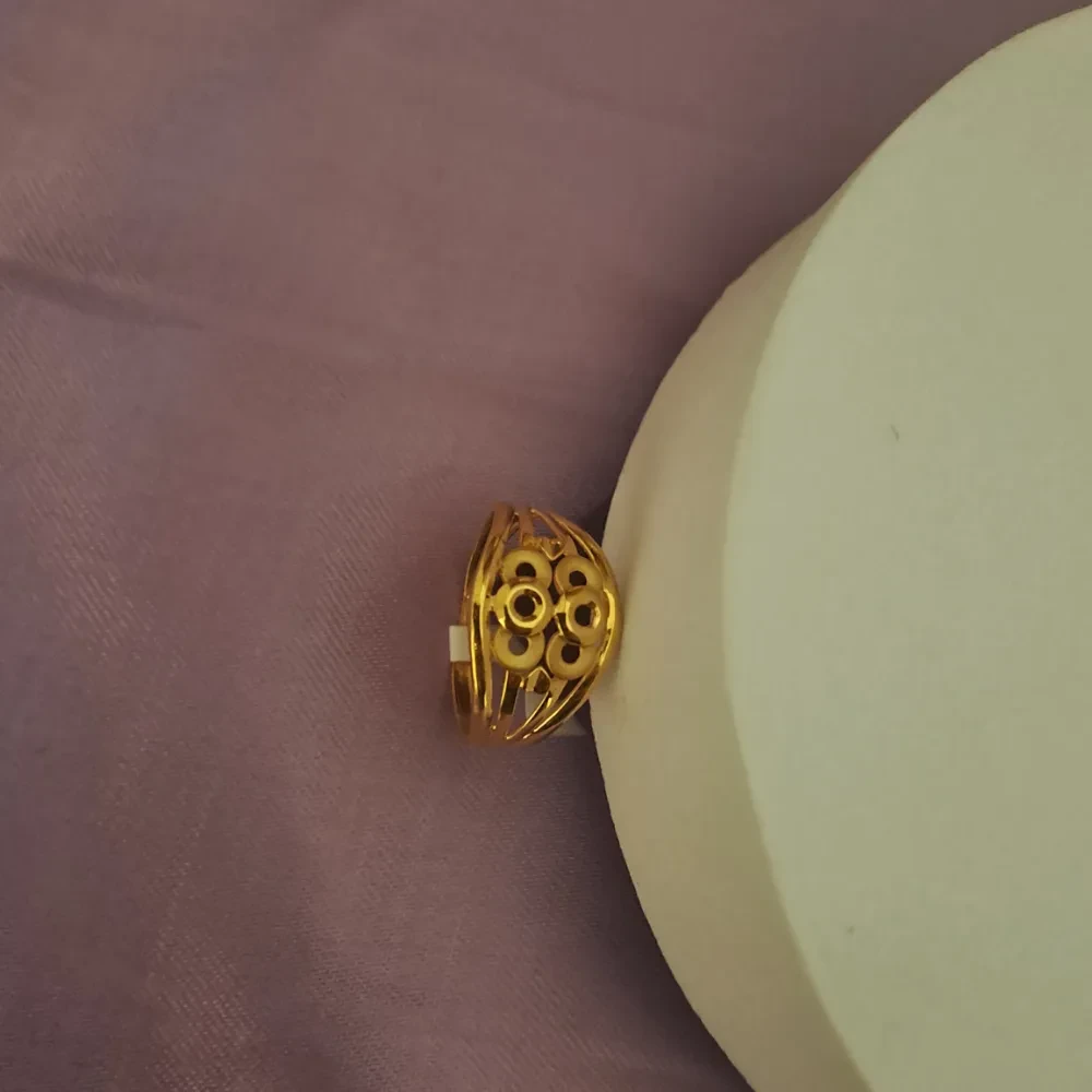 Geometric Gold Ring