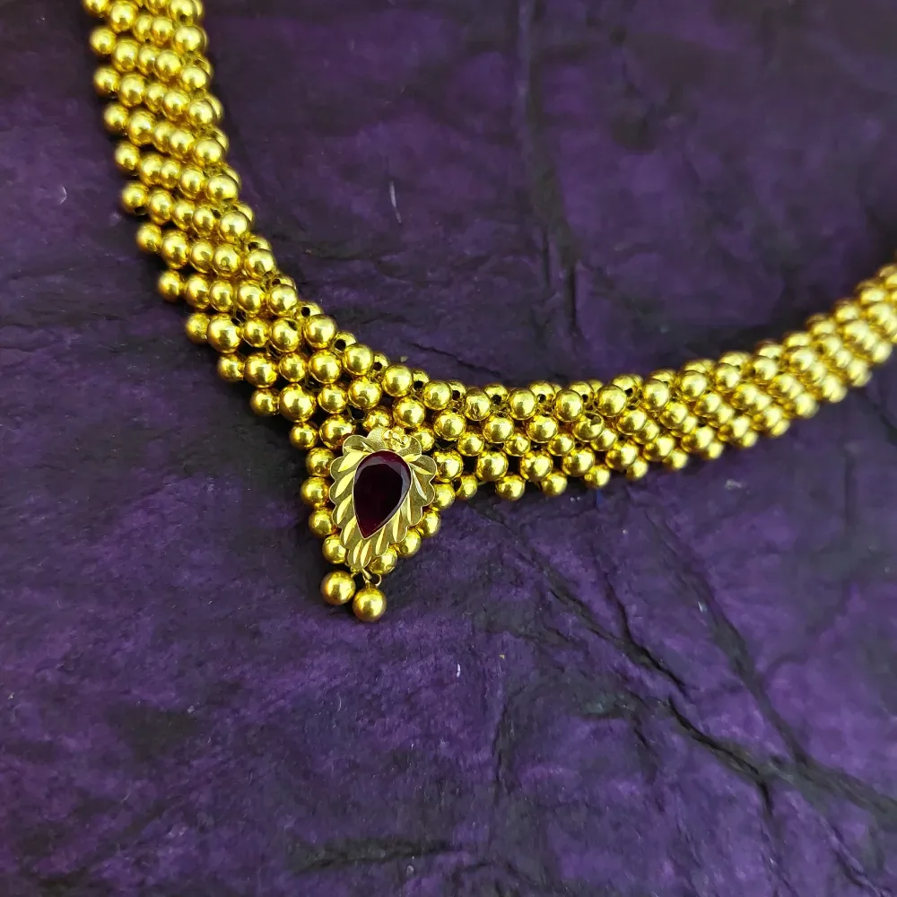Lightweight Thushi Necklace in 22k Gold