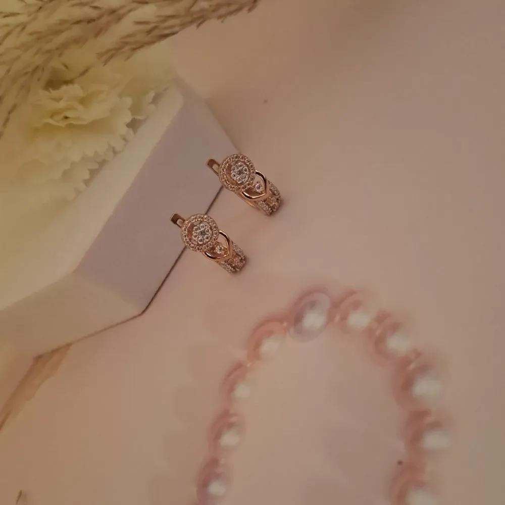 CZ Gold Earring