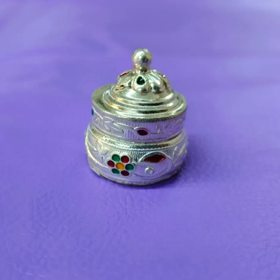 Traditional Silver Sindoor Dani