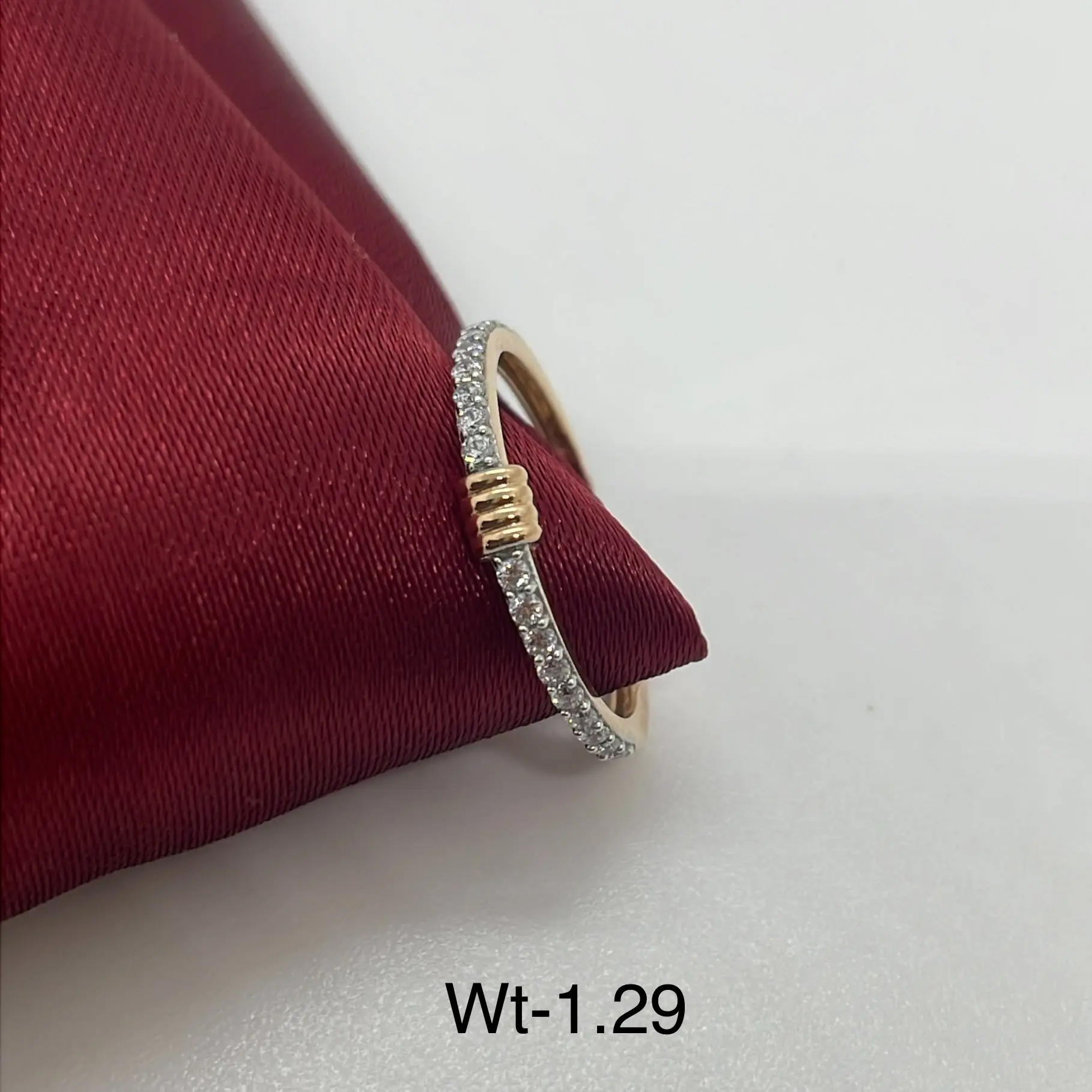Trendy Single Line American Diamond Ring
