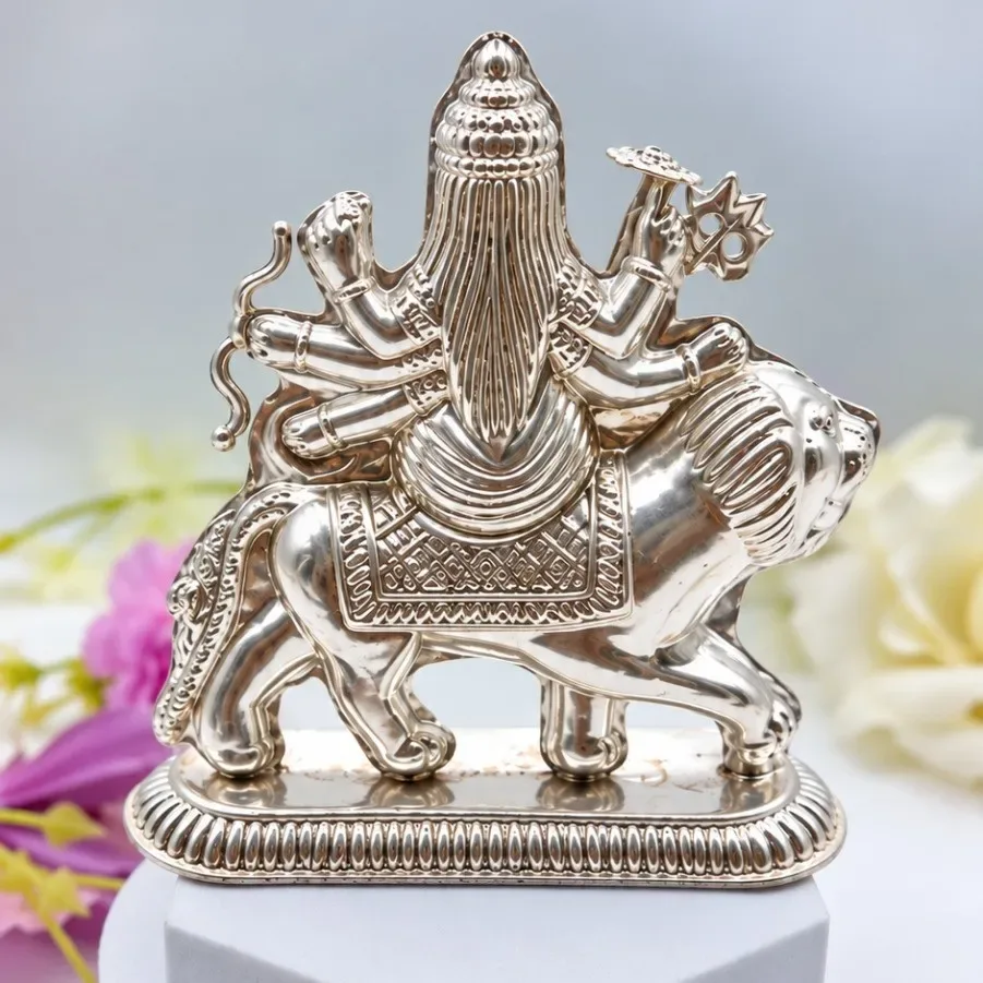 Silver Maa Durga Murti