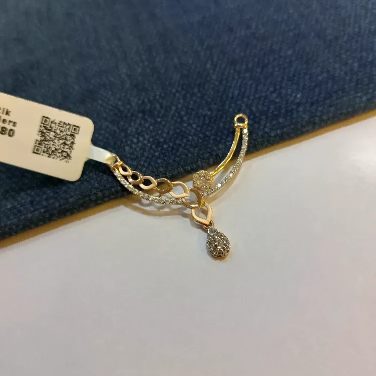 Trendy Rose Gold Mangalsutra Pendant