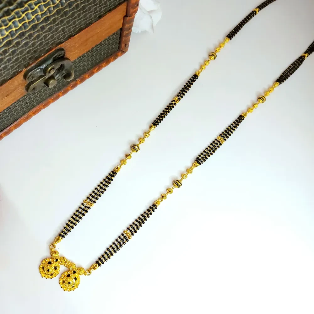 22k Gold Wati Mani Long Mangalsutra
