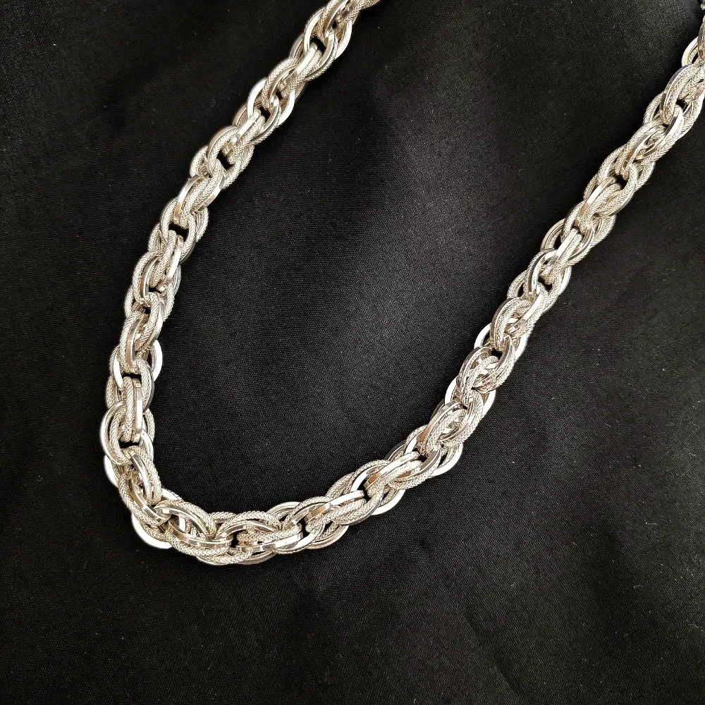 Mens Trendy Silver Chain
