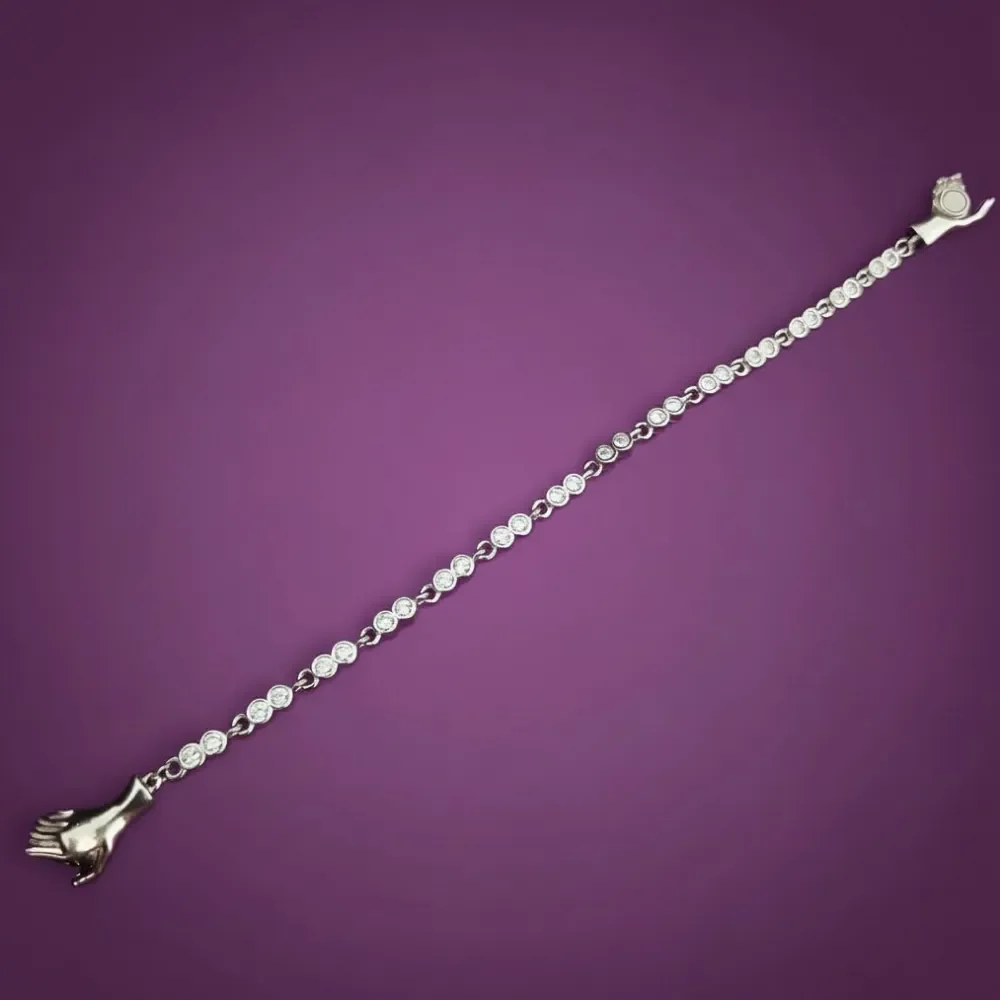 Silver Hand Shake Bracelet