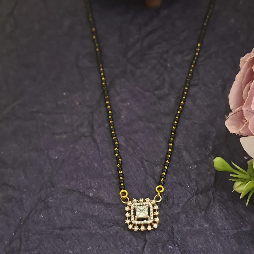 Cubic CZ Diamond Mangalsutra Pendant