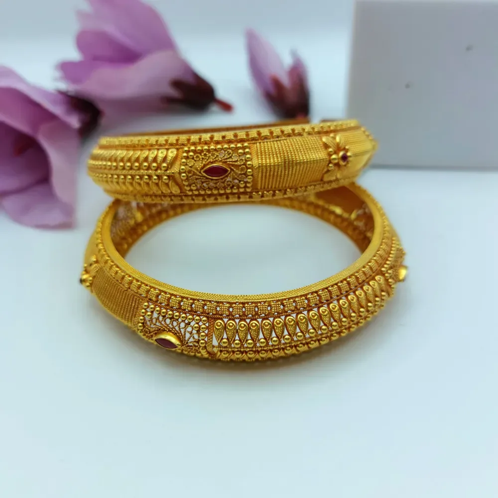 Temple 22k Gold Bangles