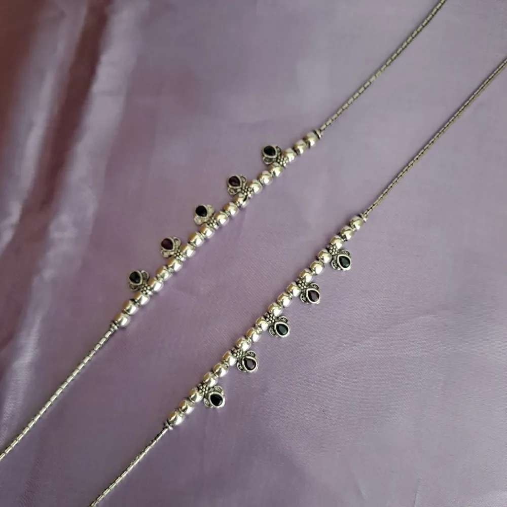 Beads Silver Payal