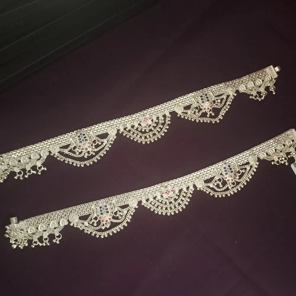 Bridal Silver Payal