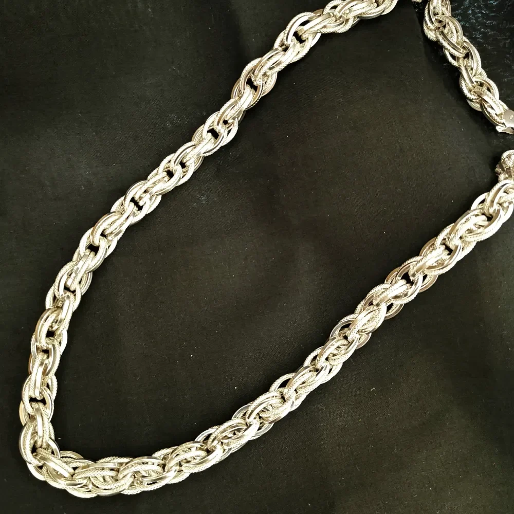 Mens Trendy Silver Chain