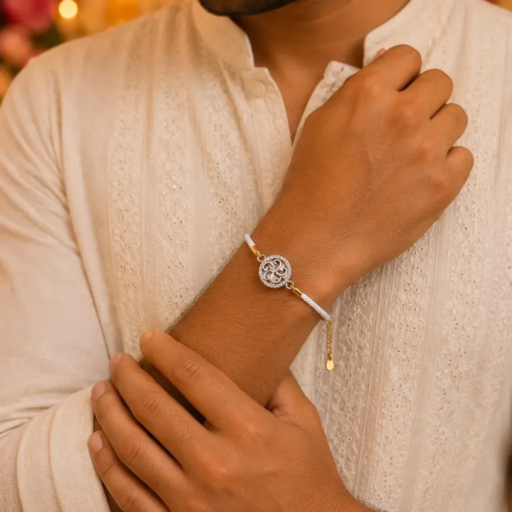 Elegance 925 Silver Rakhi