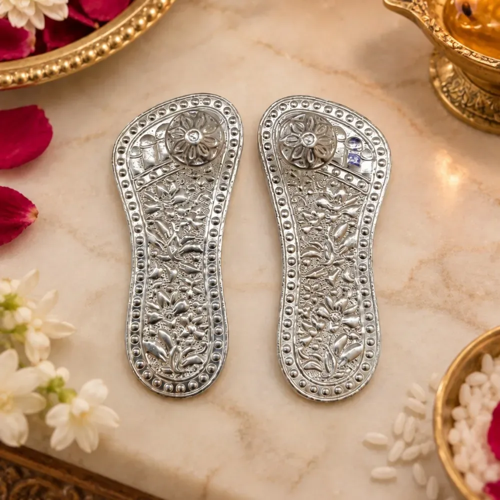 Silver Charan Paduka