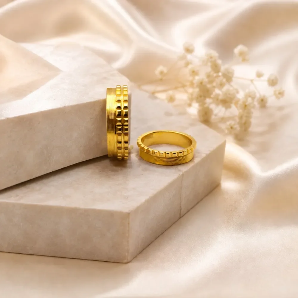 Golden Vows Couple Ring