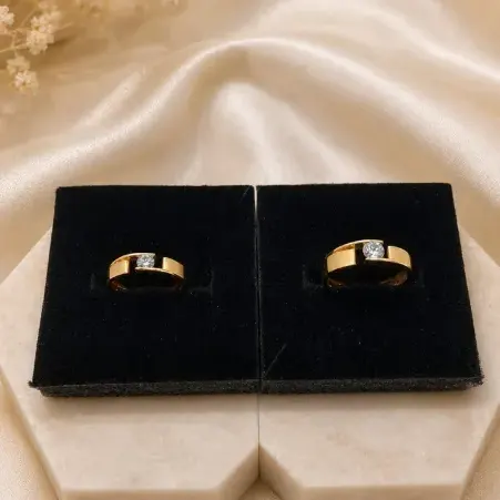 Eternal Spark Couple Band Ring