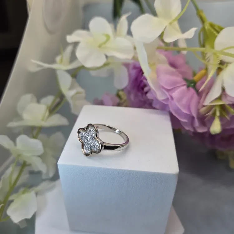 Flower Silver Ring