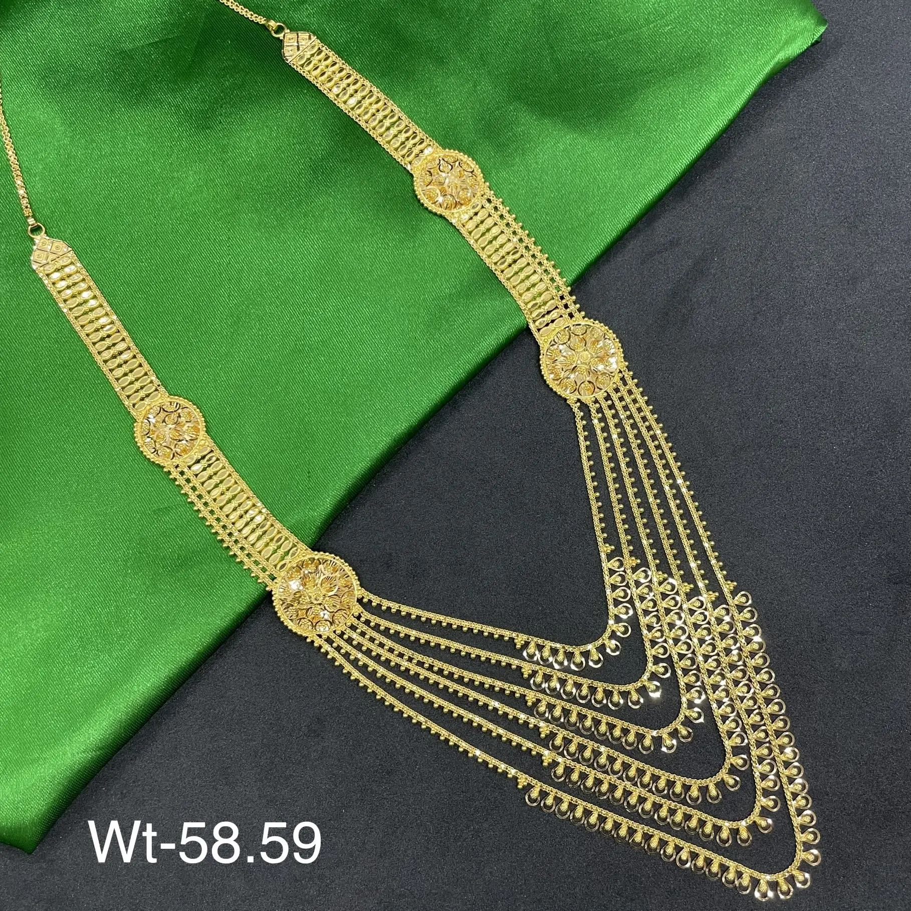 6layers Shahi Haar With Mirror Work