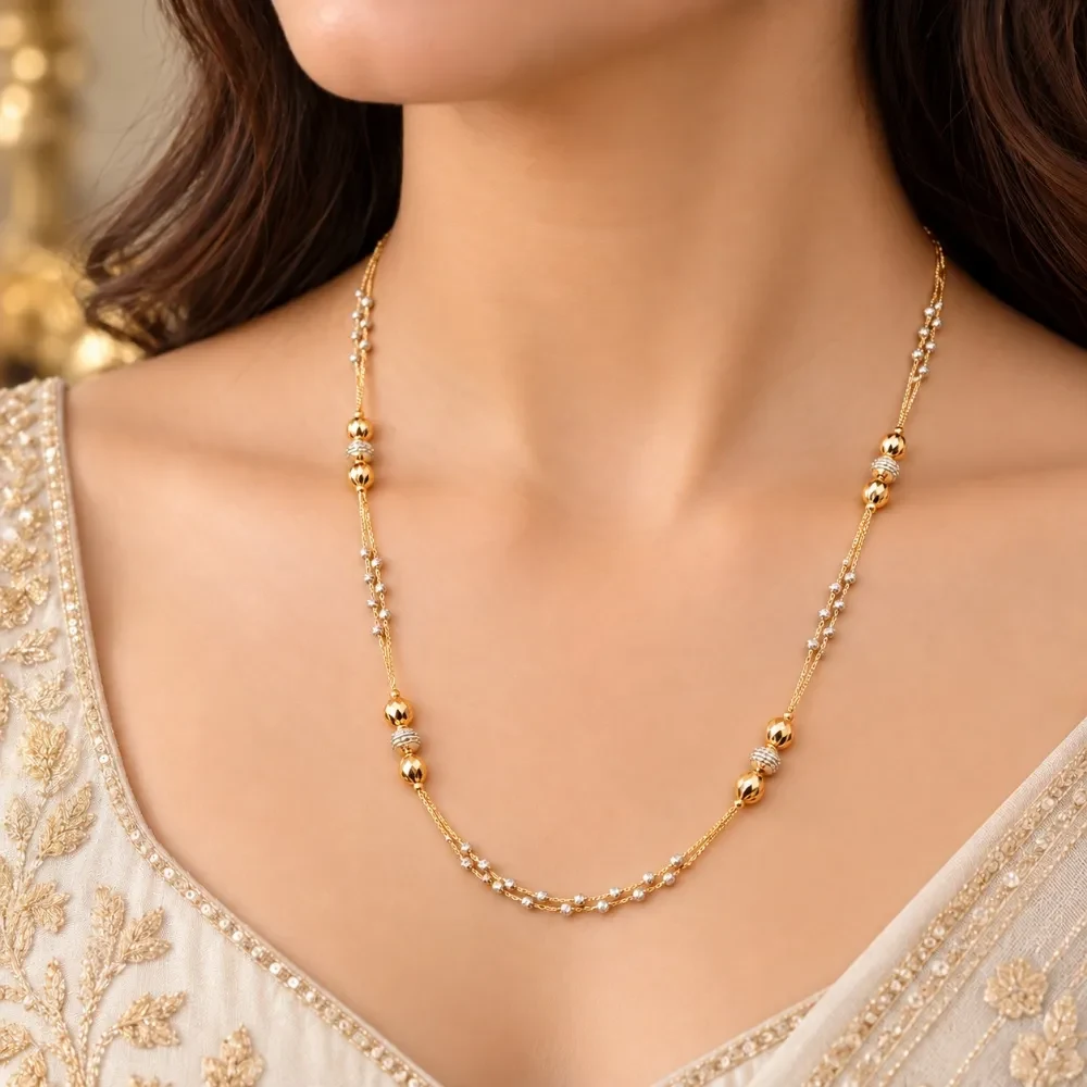 Rose Gold Beaded Harmony Chain
