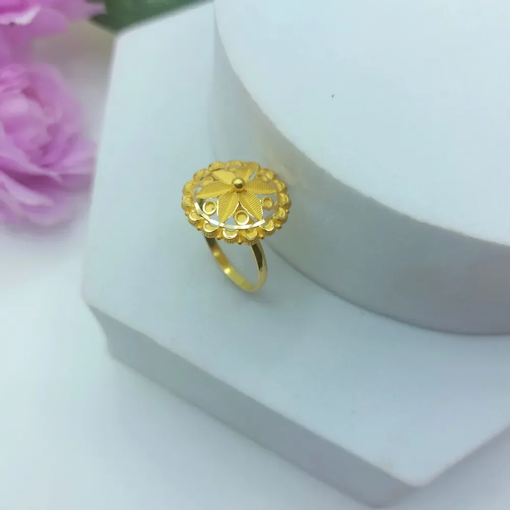 Gold Floral Ring for women