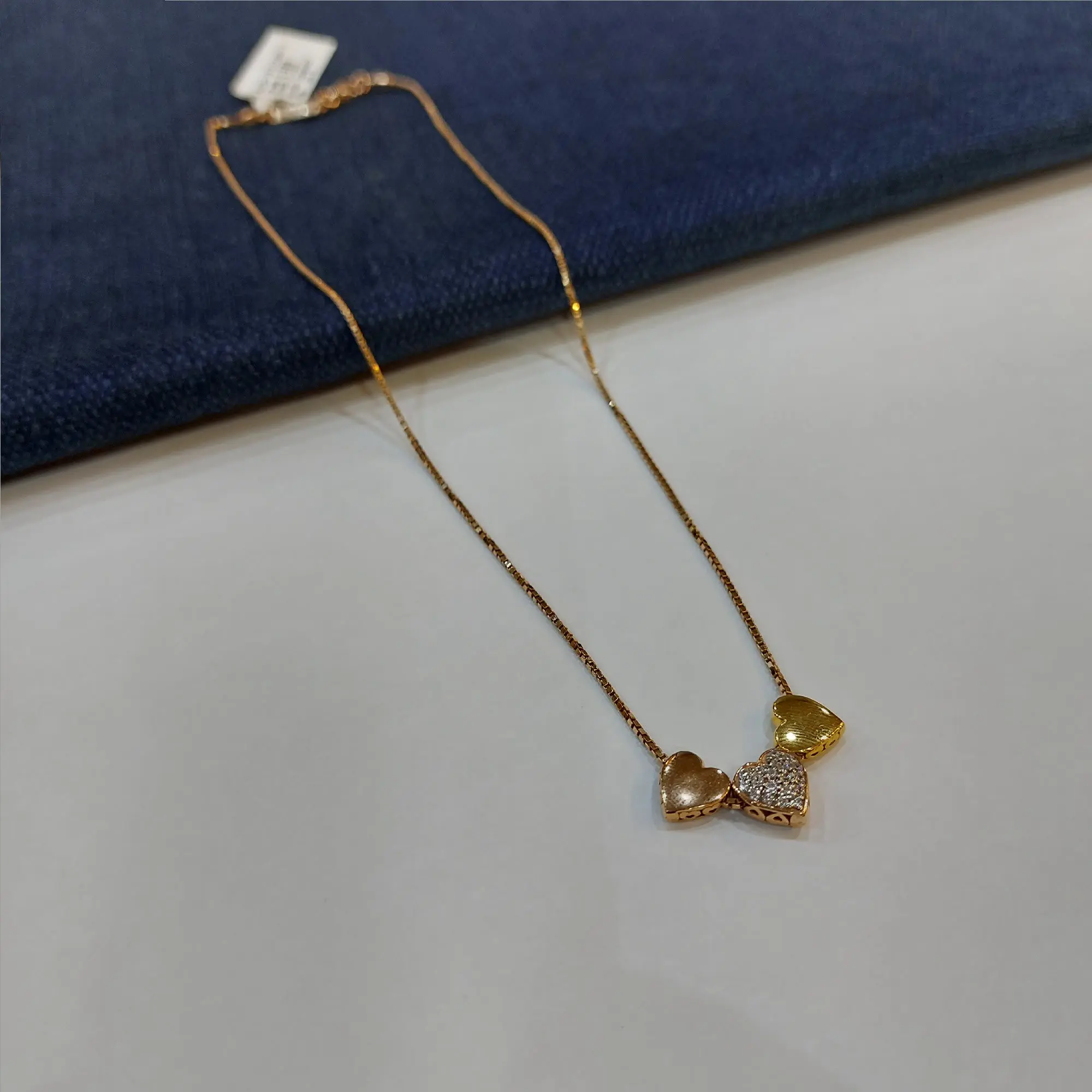 Trendy Rose Gold Chain With Heart Shape