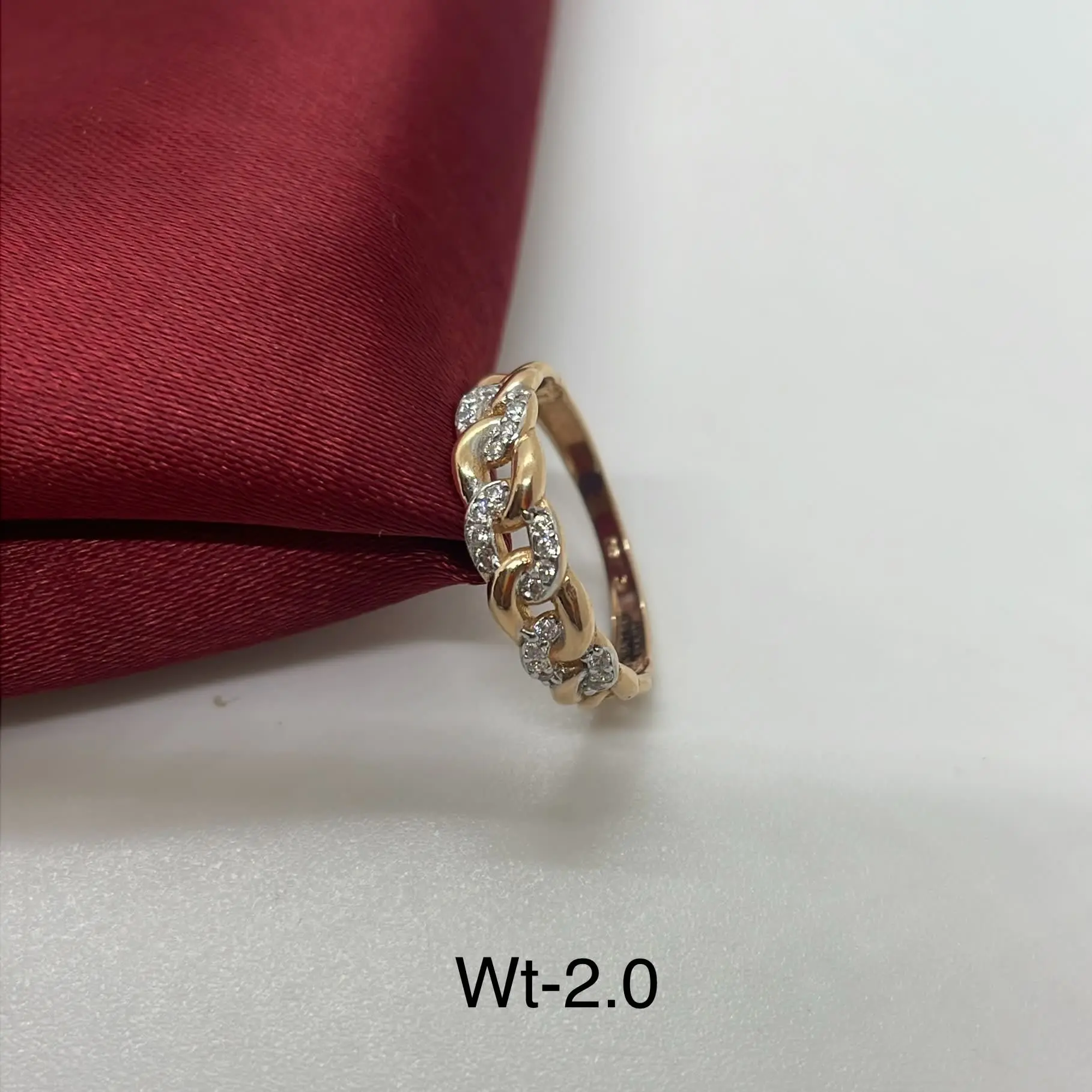 Trendy Band Style American Diamond Ring