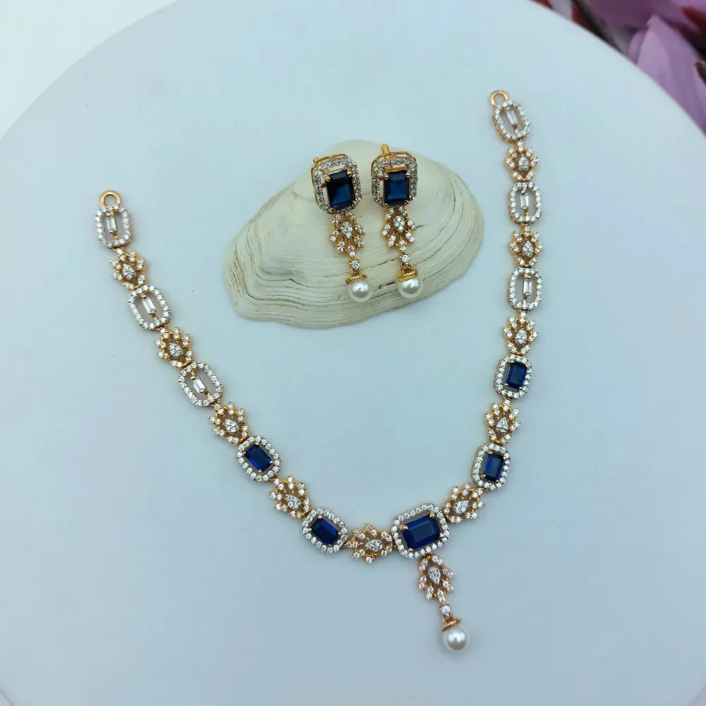 Elegant Sapphire Necklace set