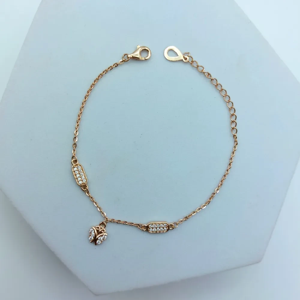 Butterfly Charm Silver Bracelet