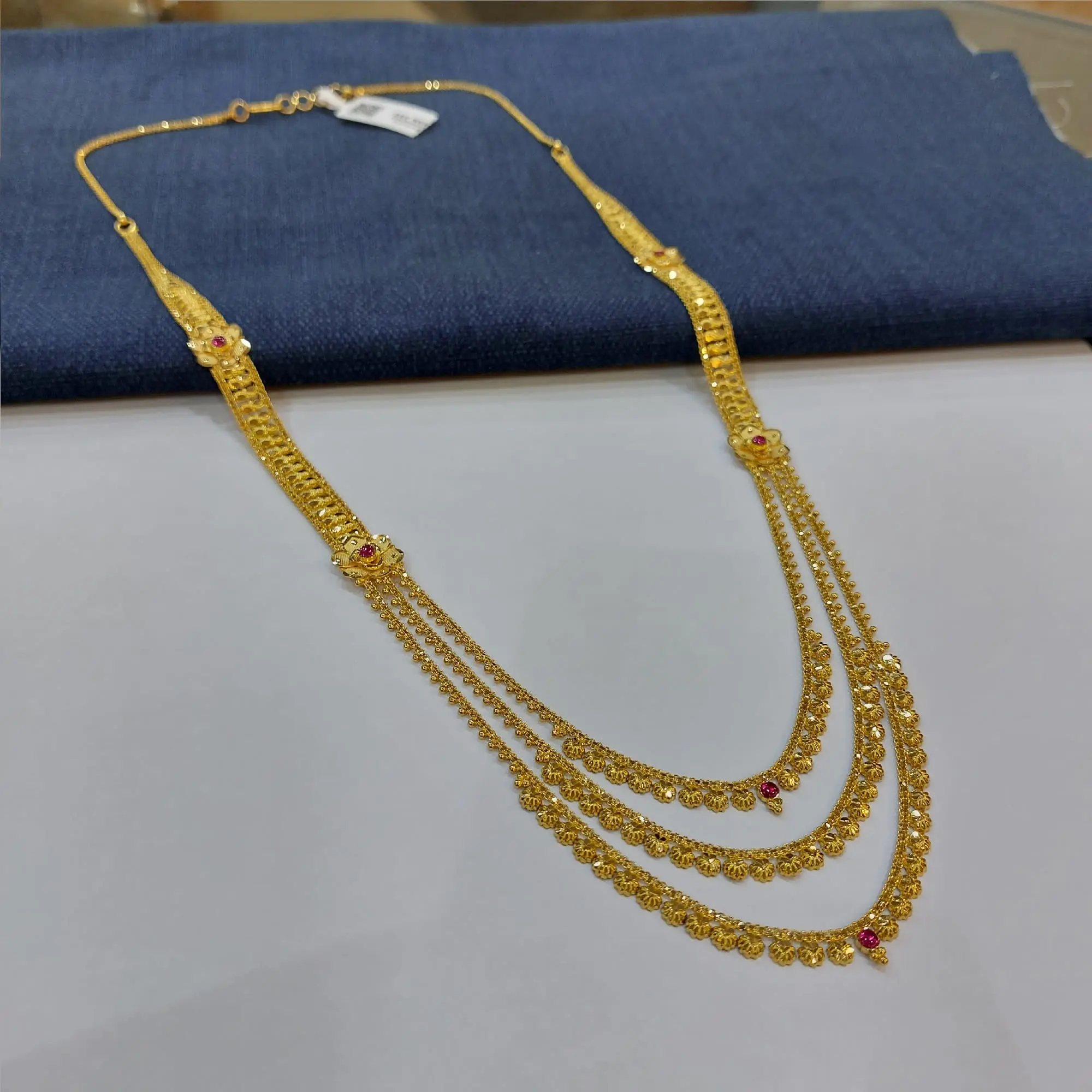 Trendy Gold Long Necklace